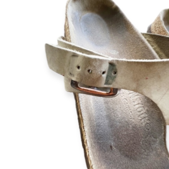 Birkenstock Gizeh Thong Leather Sandals Tan 37/6 - Picture 8 of 13